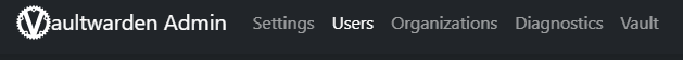 Vaultwarden Admin Users