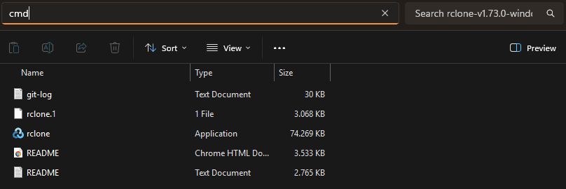 rclone cmd