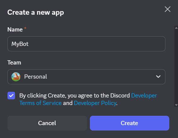 Create New App