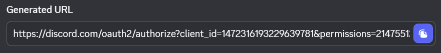 Generated URL