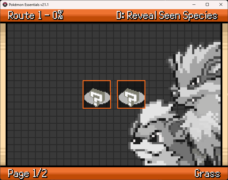 Encounter Tables Route 1