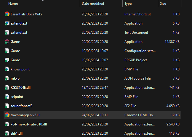Adding the townmapgen.html to your game's folder